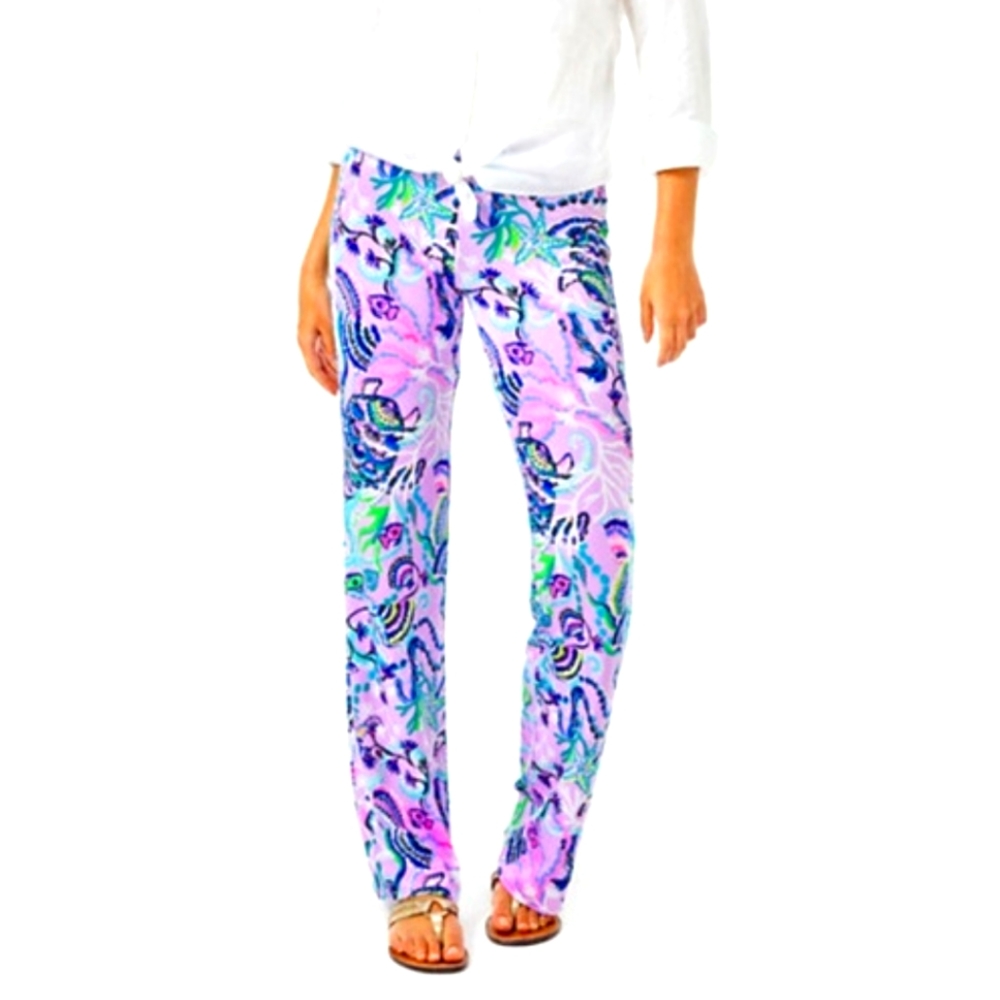 Nwot Lilly Pulitzer May Palazzo Pants Gem